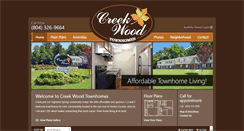 Desktop Screenshot of creekwoodtownhomes.com